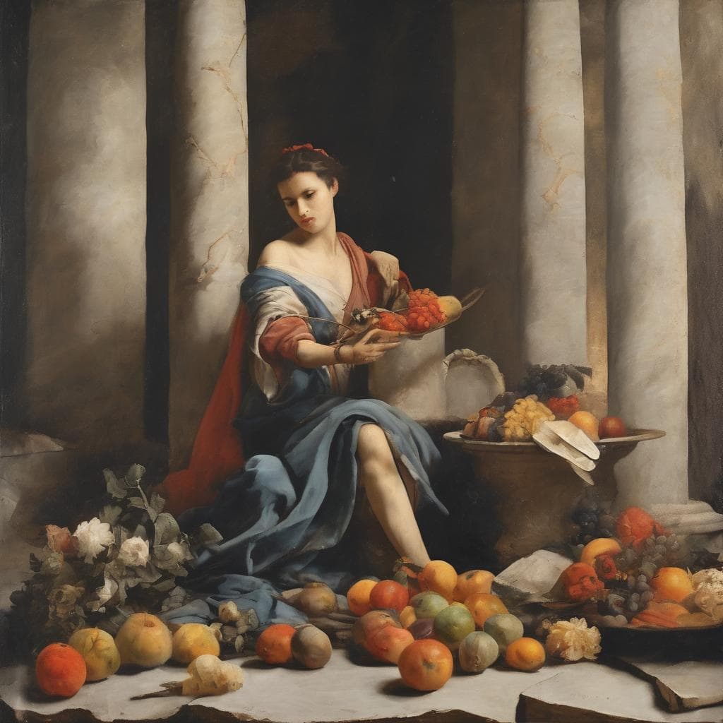 Αρχαία τέχνη και τελετουργία, Ιερότητα και παράδοση στην ιστορική ζωγραφική σύνθεση.