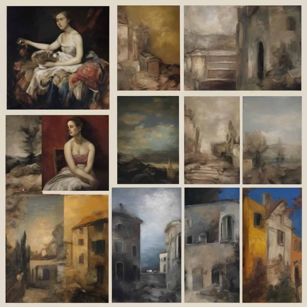 Ρεαλιστικά έργα τέχνης με αρχαίες και σύγχρονες θεματικές, εμπνευσμένες από την παράδοση και το ιερότητα.